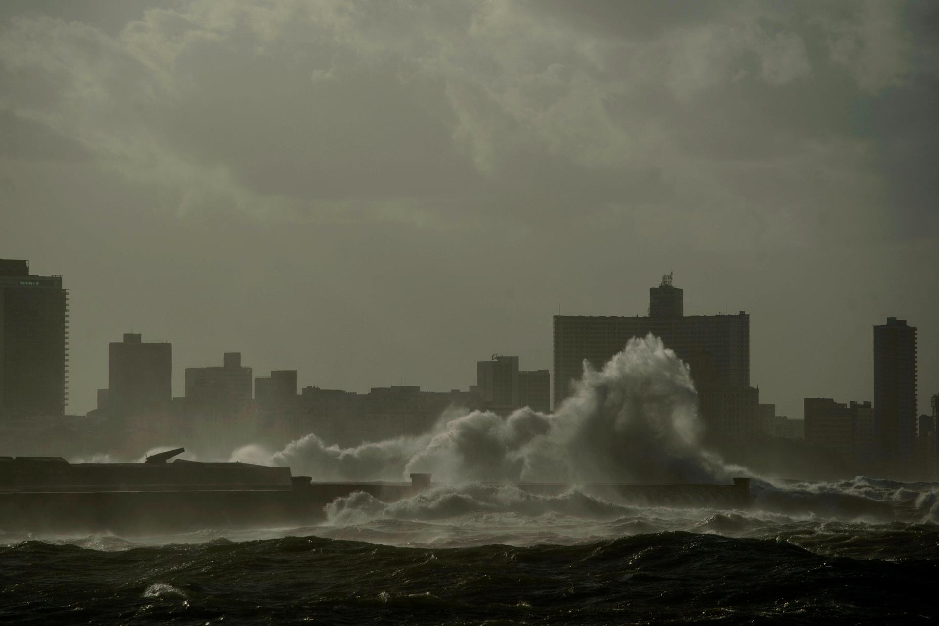 Kubas huvudstad Havanna fotograferad vid ett tidigare oväder i december.