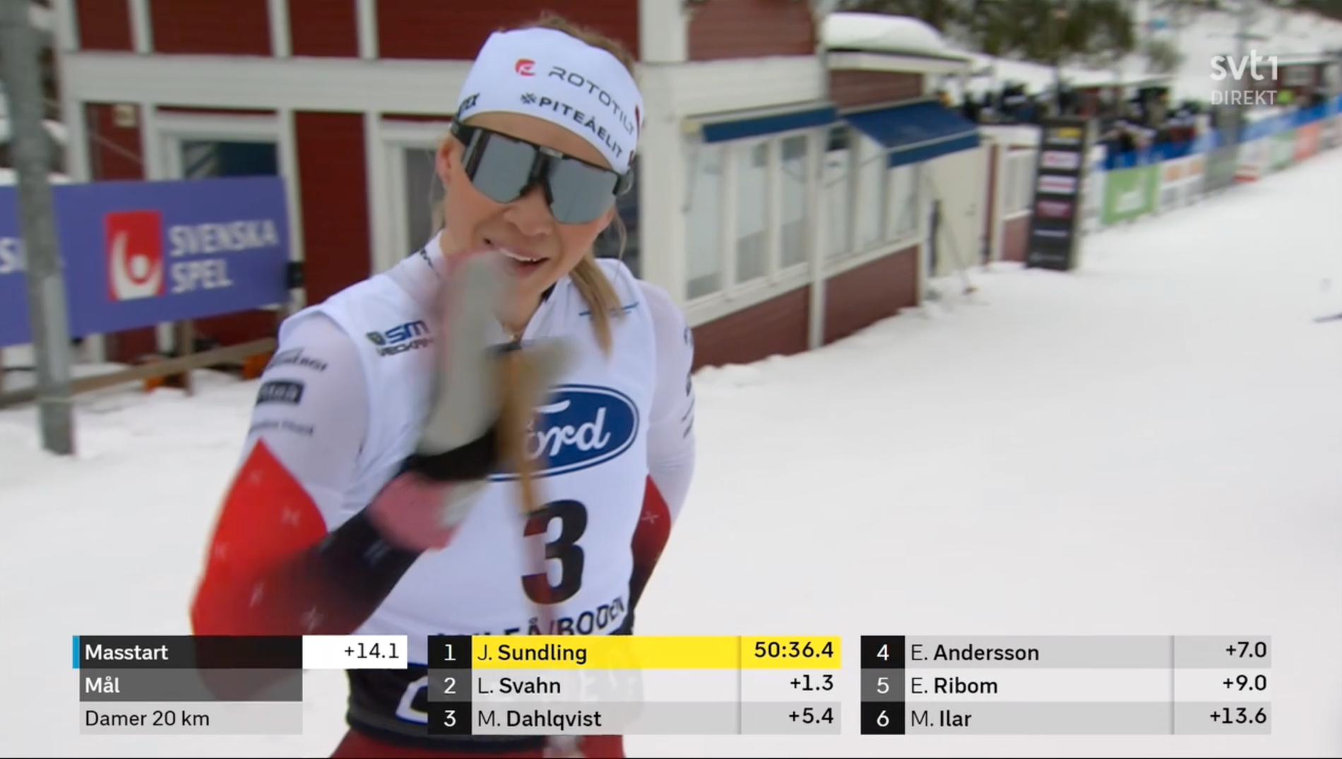 Jonna Sundling vann SM-guld på 20 kilometer.