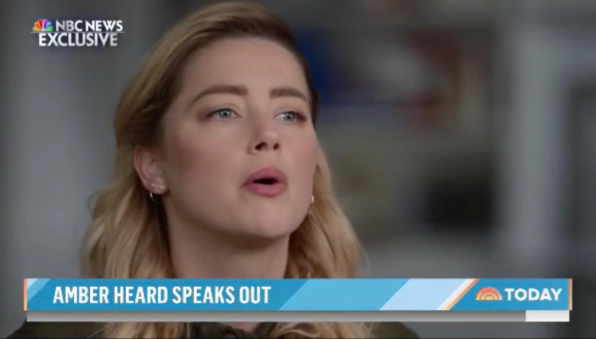 Ur teasern till intervjun med Amber Heard i NBC.