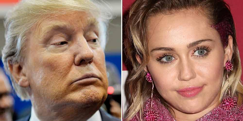 Miley Cyrus har inte mycket till övers för Donad Trump.