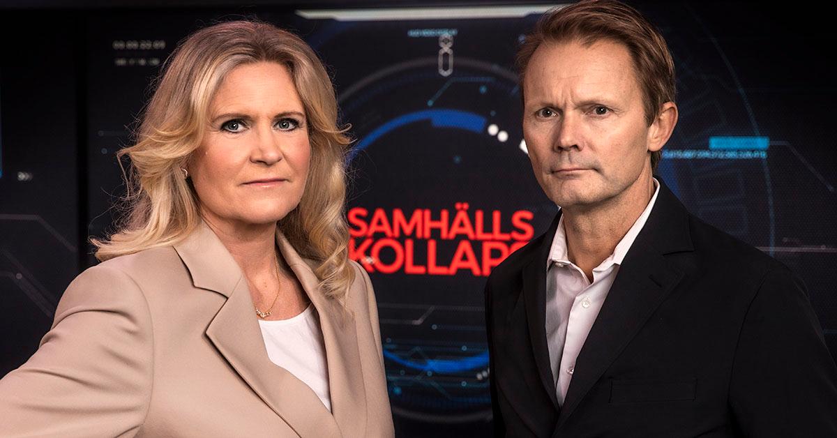 Camilla Kvartoft och Felix Herngren leder SVT:s ”Samhällskollaps”.