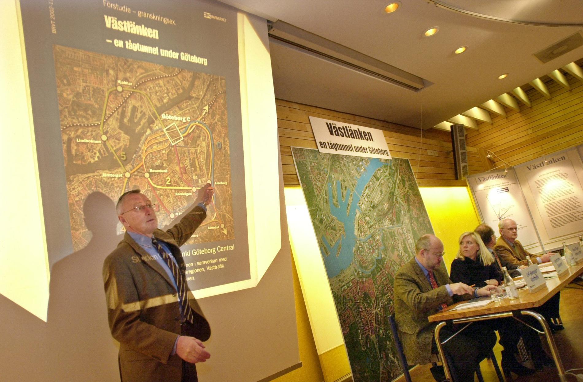 Redan 2002 presenterade Banverket en förstudie om Västlänken. Arkivbild.