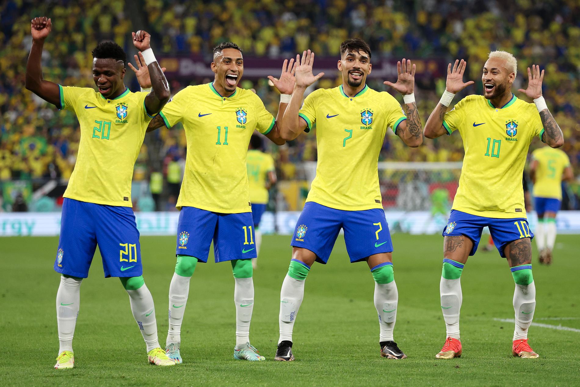 Brasilien dansade fram till kvartsfinal där Kroatien väntar.
