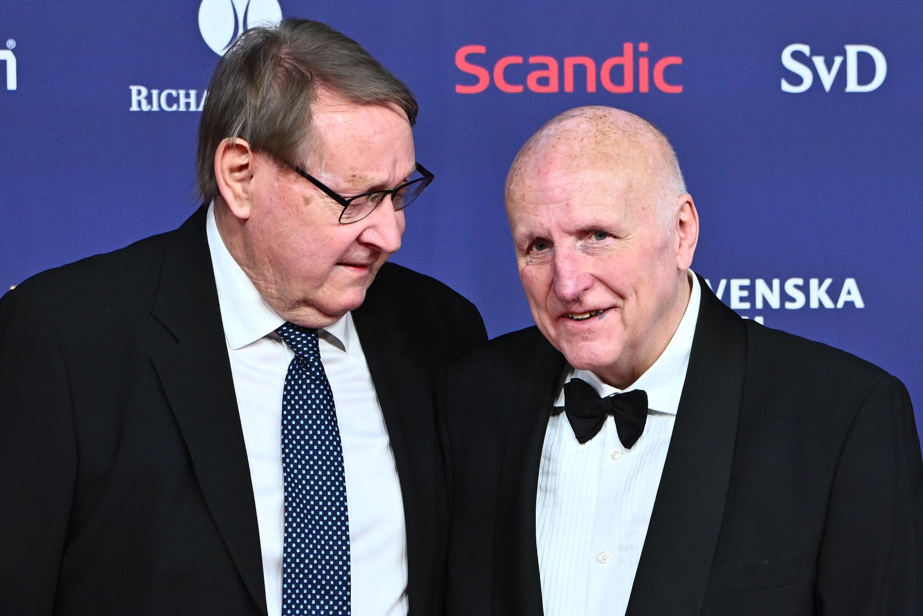 Anders ”Ankan” Parmström och Arne Hegerfors på Idrottsgalan 2023