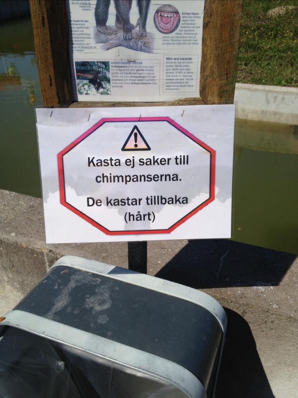 Roligaste skylten på Ölands Djur & Nöjespark.