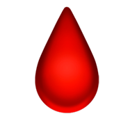 Ny emoji i form av bloddorppe.