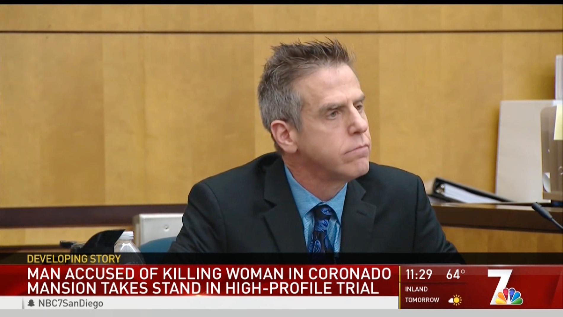 Adam Shacknai under rättegången.