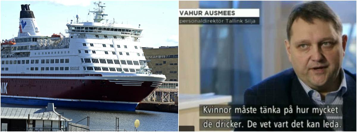 Tallink Siljas personaldirektör skyllde i TV4:s Kalla Fakta våldtäkterna på färjorna på kvinnornas drickande.