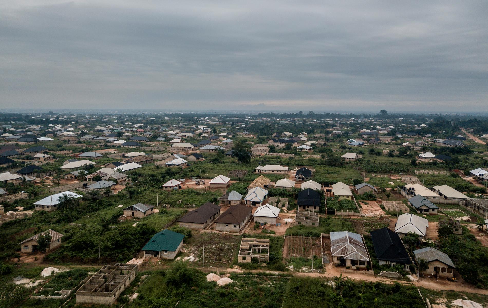 Landsbygden utanför Benin City i Nigeria utgör människosmugglingens epicentrum.