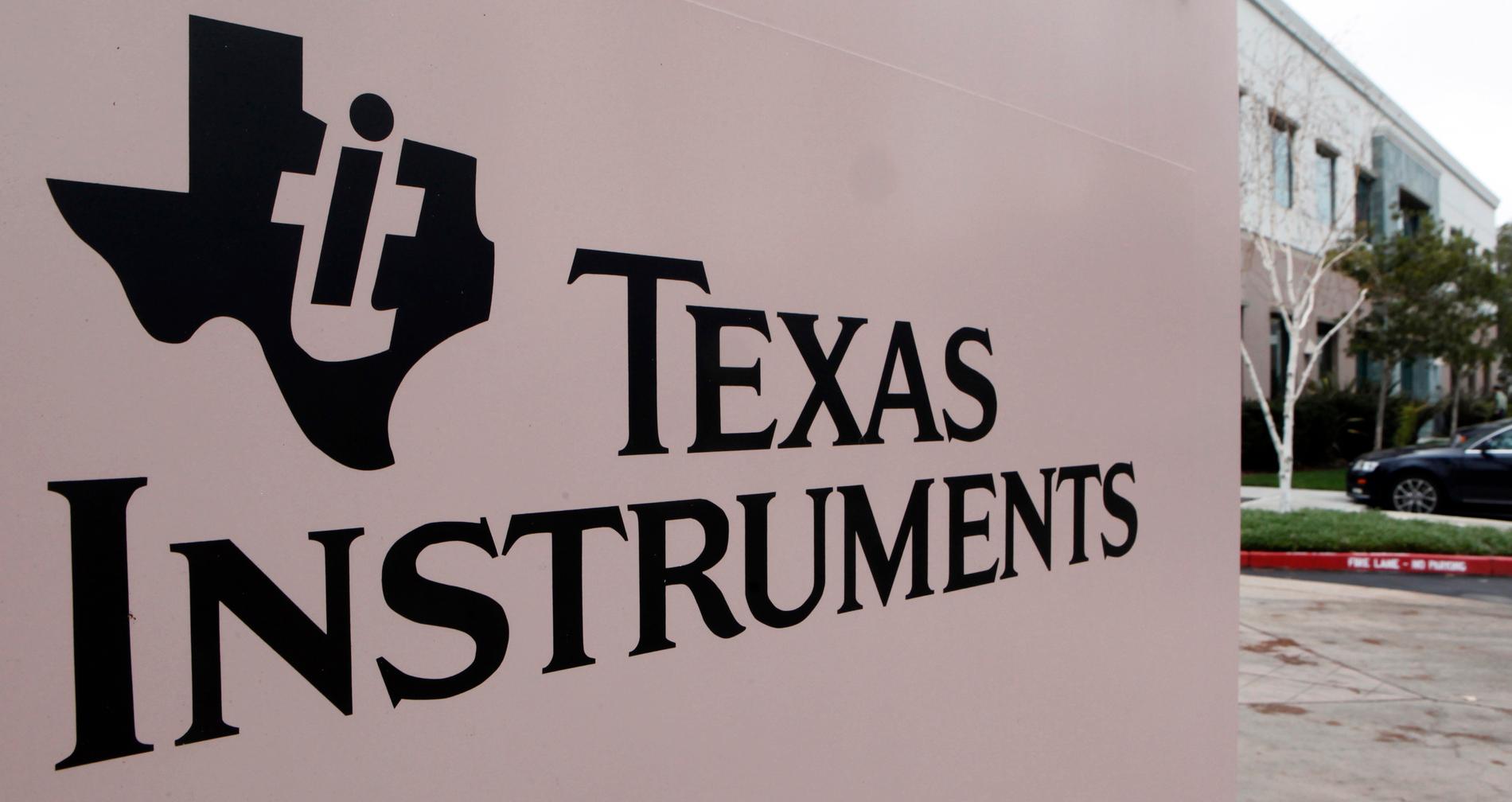 Texas Instruments omsättning minskade – men siffrorna var bättre av analytikerna hade trott. Arkivbild.
