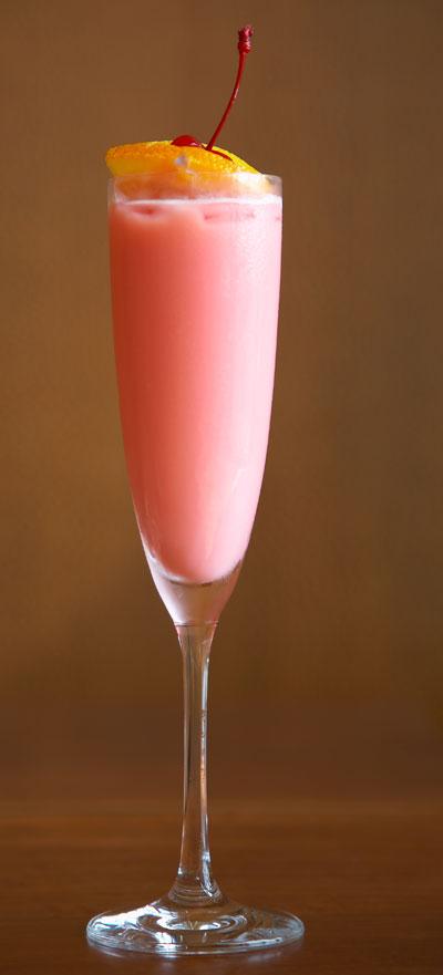 Raspberry peach bellini – kalorisnål drink