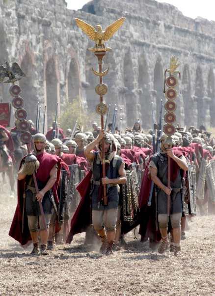 Tufft statistjobb Caesars imponerande 13:e legion spelas av specialtränade statister.