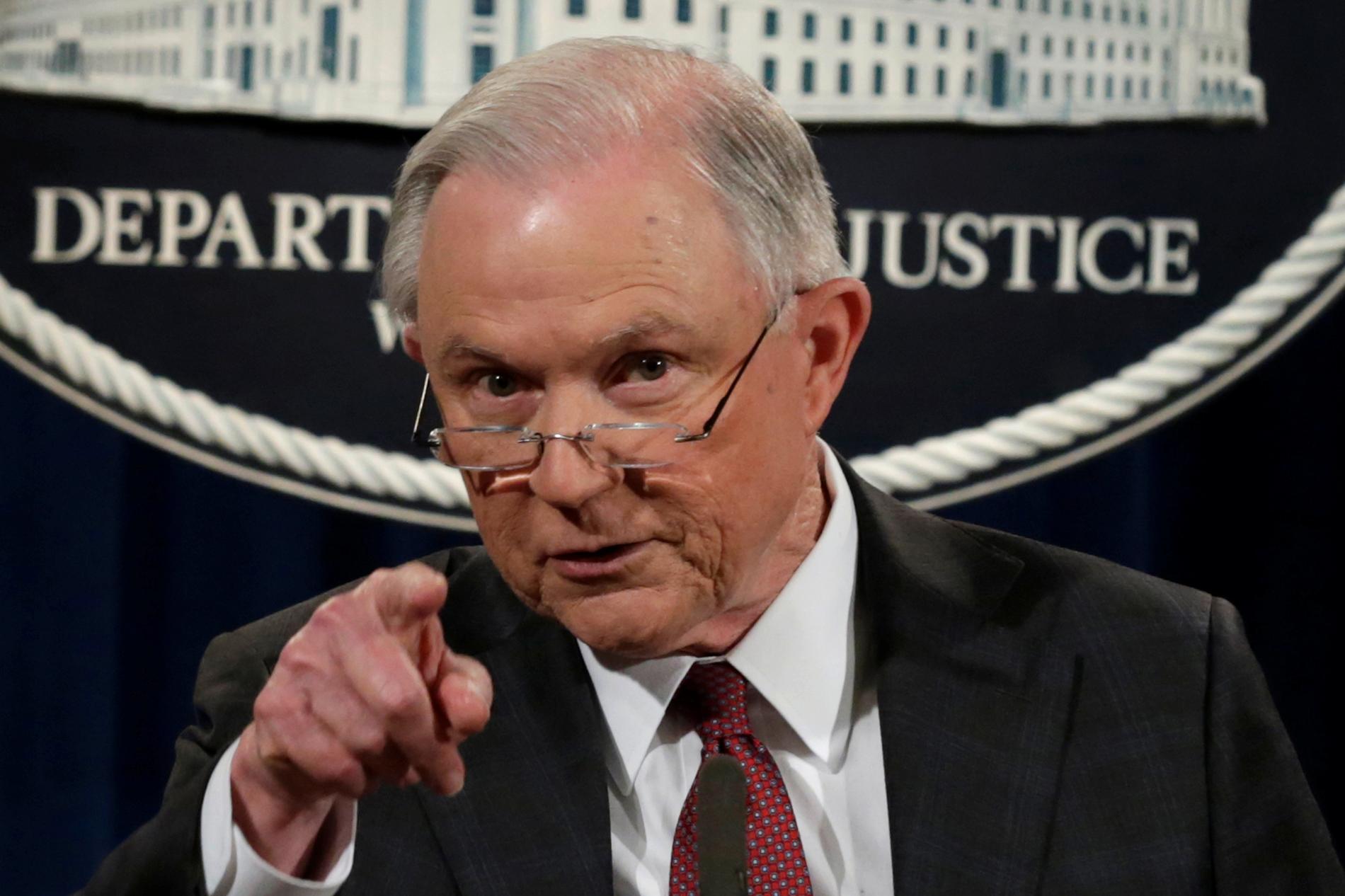 USA:s justitieminister Jeff Sessions 