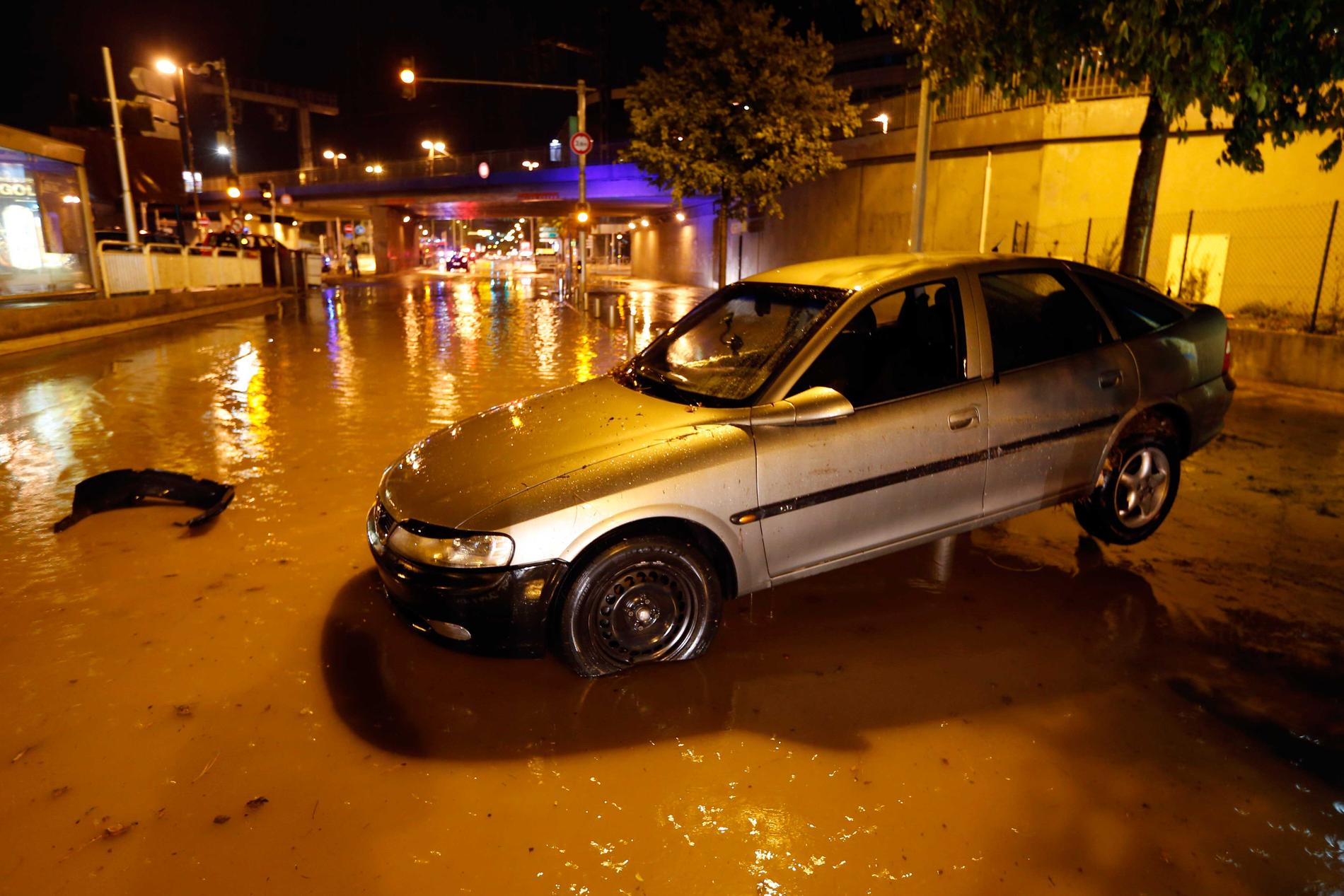 Översvämningar i Nice.