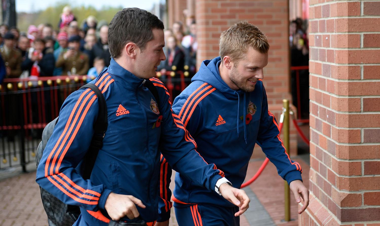 Adam Johnson och Sebastian Larsson har spelat ihop i Sunderland under flera år.
