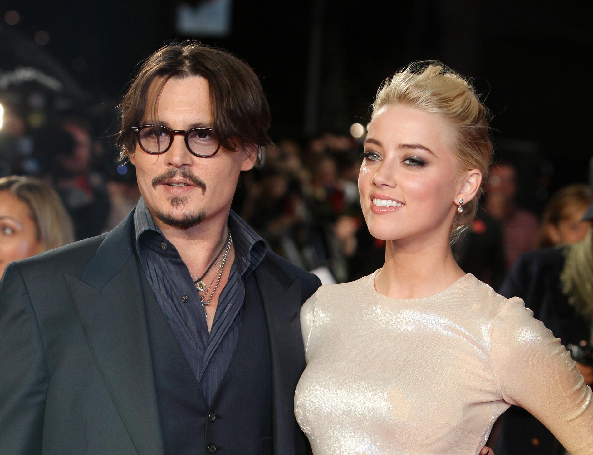 Amber Heard tillsammans med Johnny Depp.