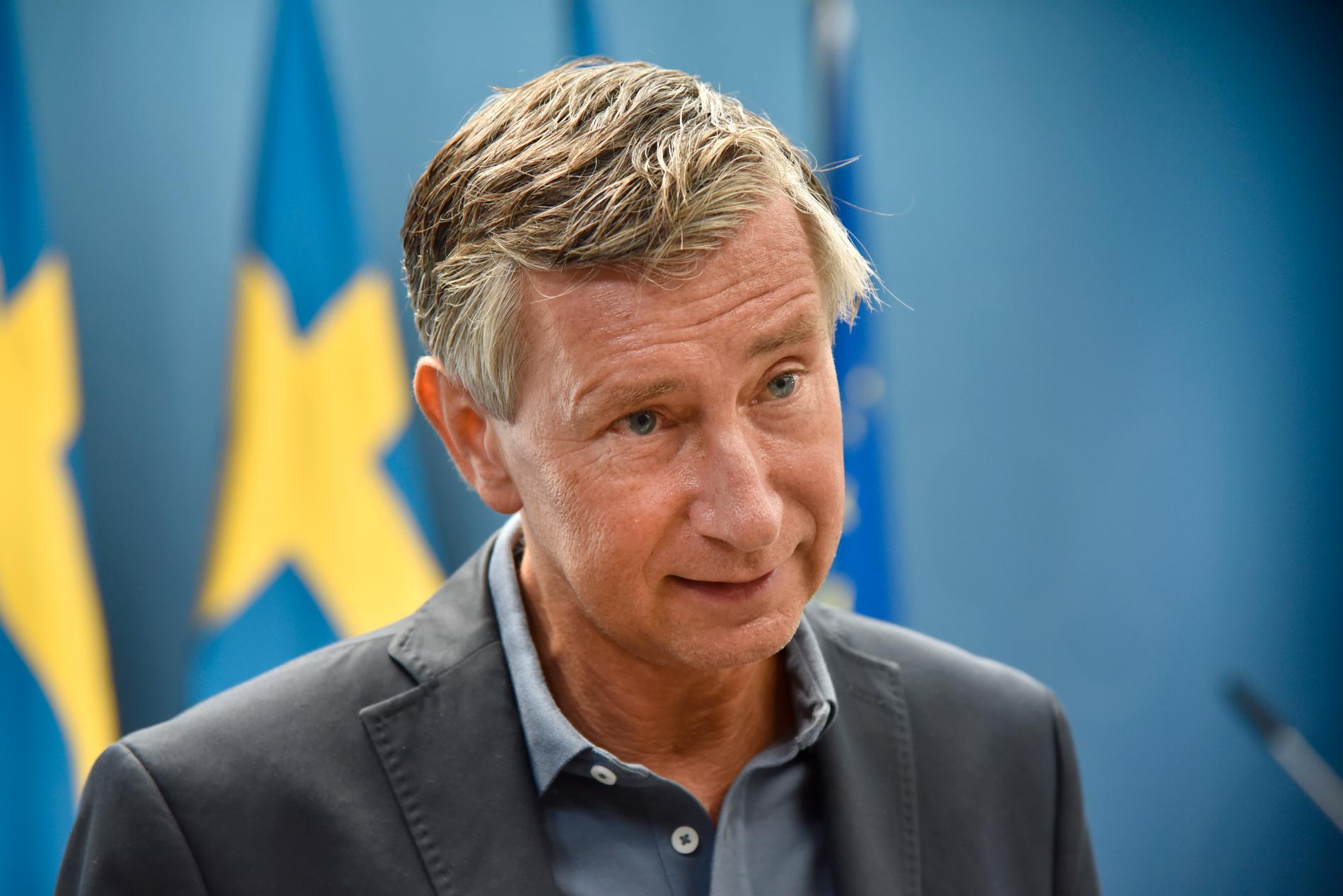 Sveriges vaccinsamordnare Richard Bergström bekräftar för TT att Sverige kommer att få färre vaccindoser nästa vecka. Arkivbild.