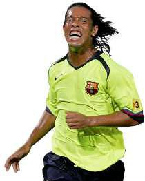 TROLLKARL Med målkungen Eto'o och världens bästa fotbollsspelare - Ronaldinho - har Barcelona ett giftigt anfall. Troligtvis blir Giuly den som börjar bredvid dem.
