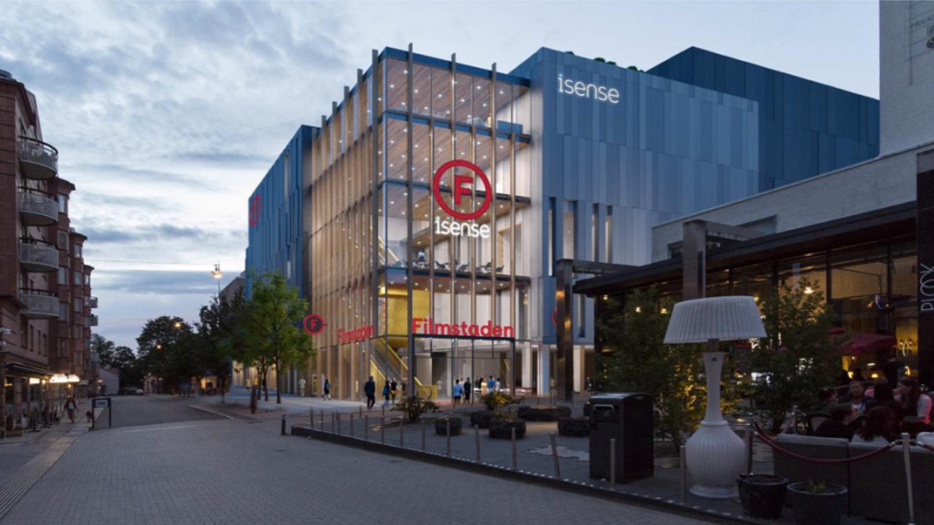 Den nya biografen på Dragarbrunnsgatan.