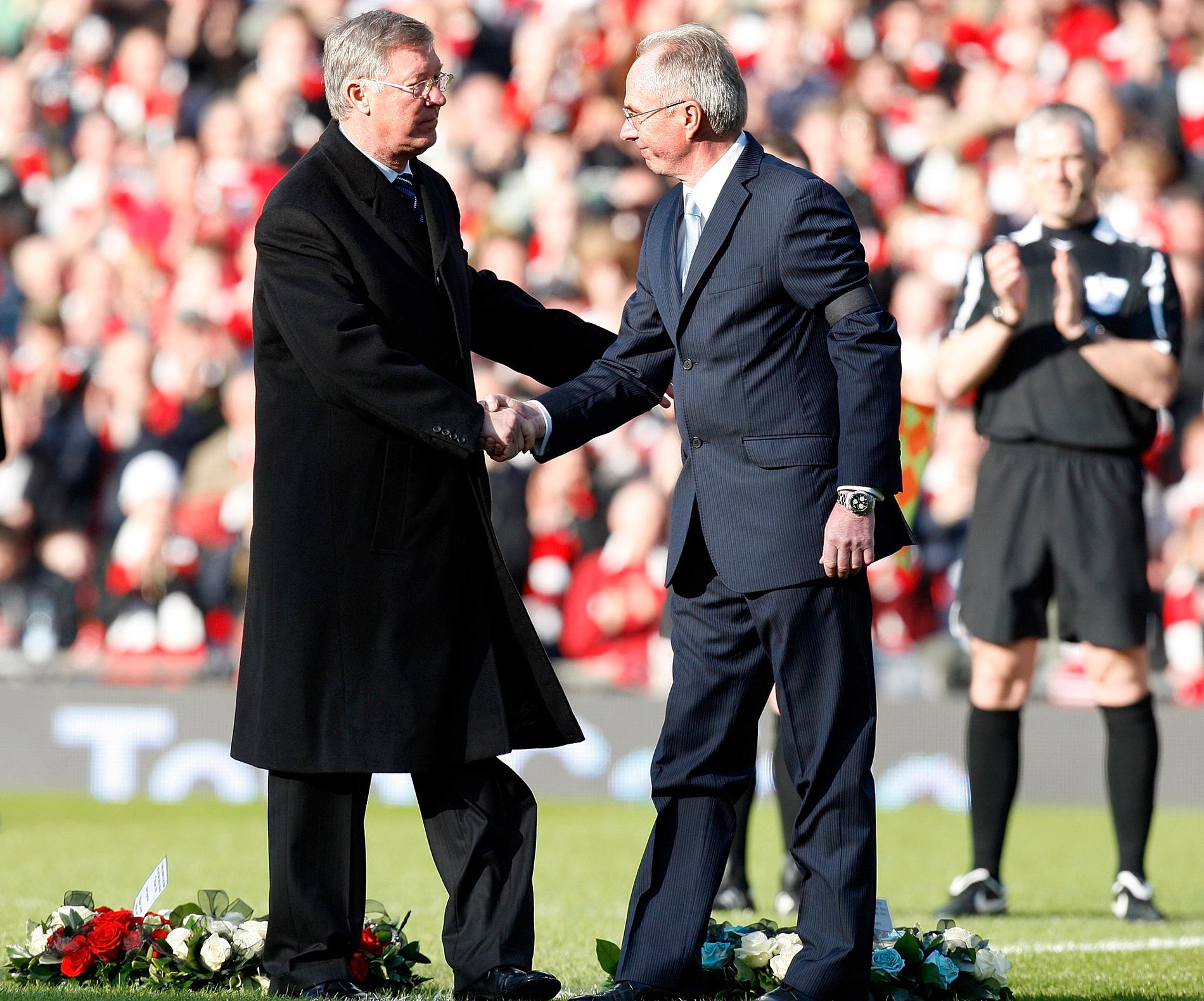 Sir Alex Ferguson och ”Svennis” 2008.