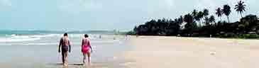 På den långa stranden i Bentota, Sri Lanka, finns det gott om plats.