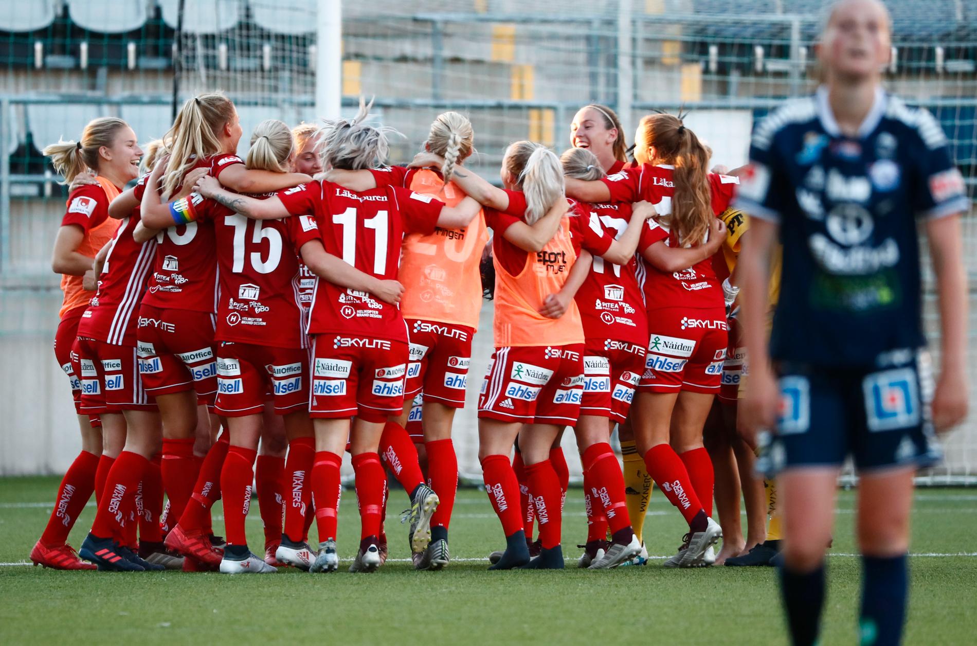 Piteås Cecilia Edlund gjorde 2–1 på övertid mot Linköping.