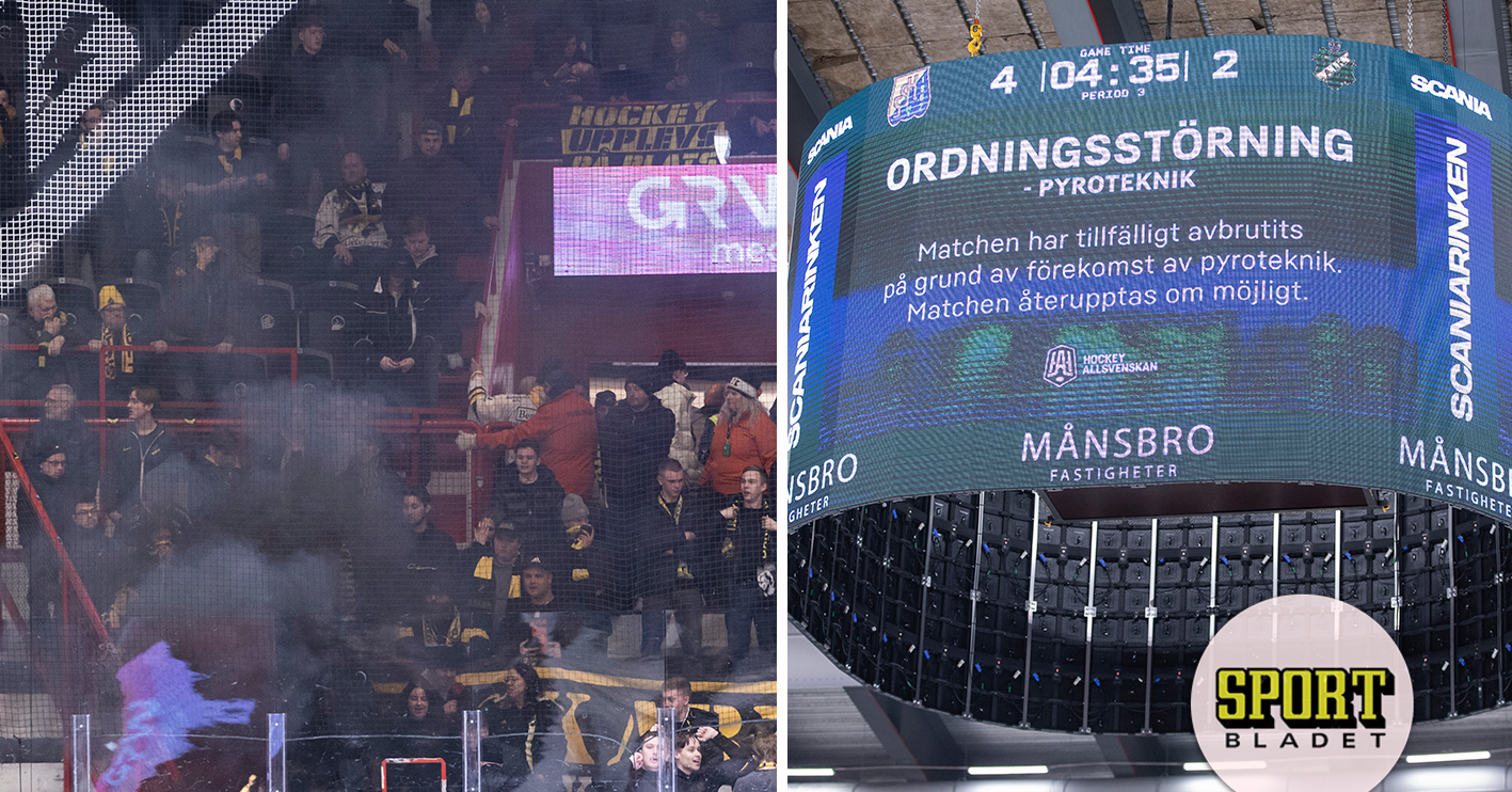 Södertälje vs AIK Hockey Match Abandoned Due to Smoke Bomb Incident