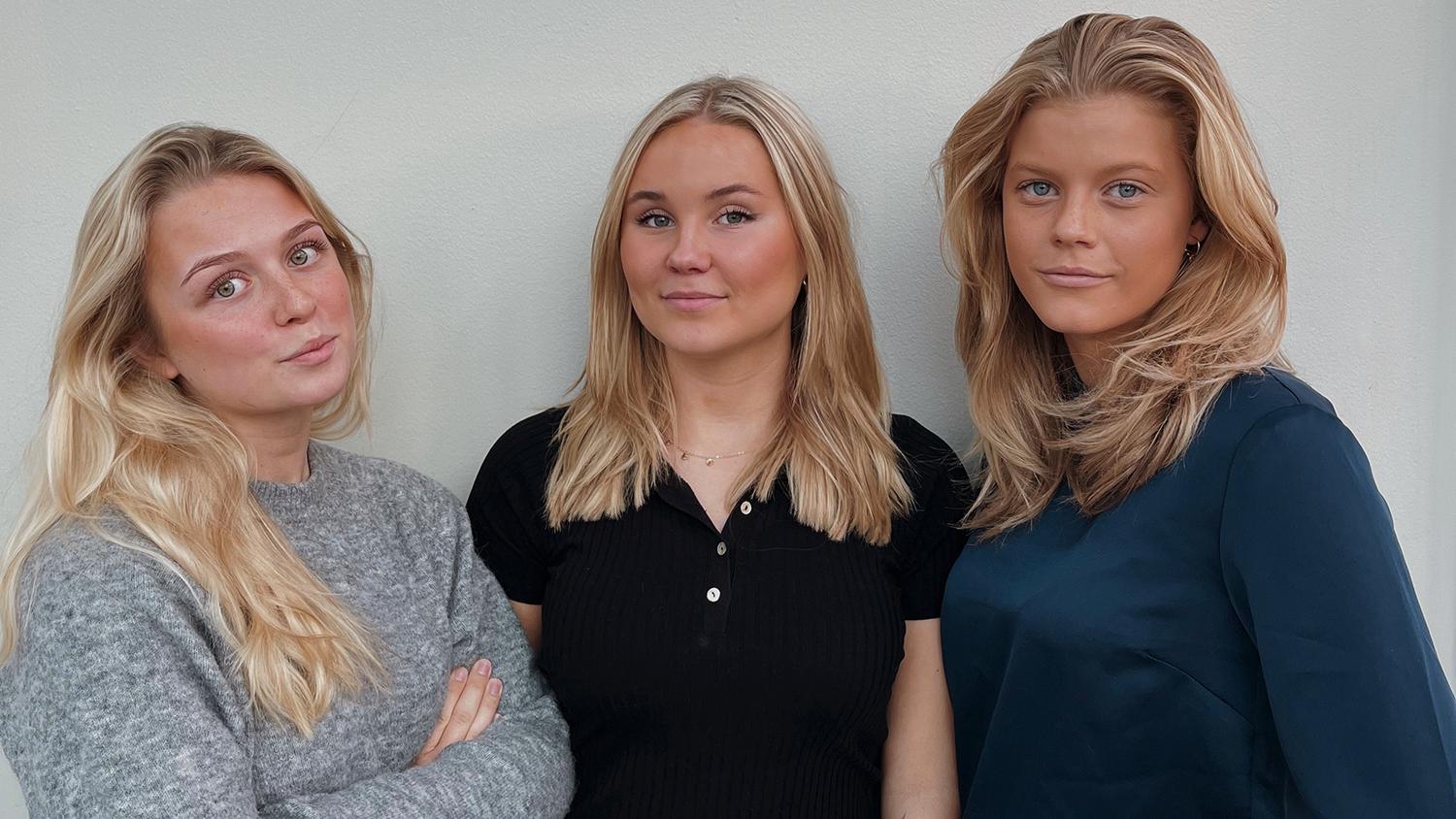My Henriksson, 18, Linnéa Rask, 19, och Cécile Briès, 18, har tillsammans startat företaget Safedrinks som tagit fram produkter i form av en speciell hårsnodd och snabbtester för att unga kvinnor ska kunna känna sig tryggare på fest eller ute på krogen. 