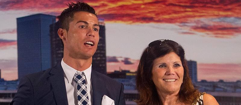 Cristiano Ronaldo och mamma Dolores.
