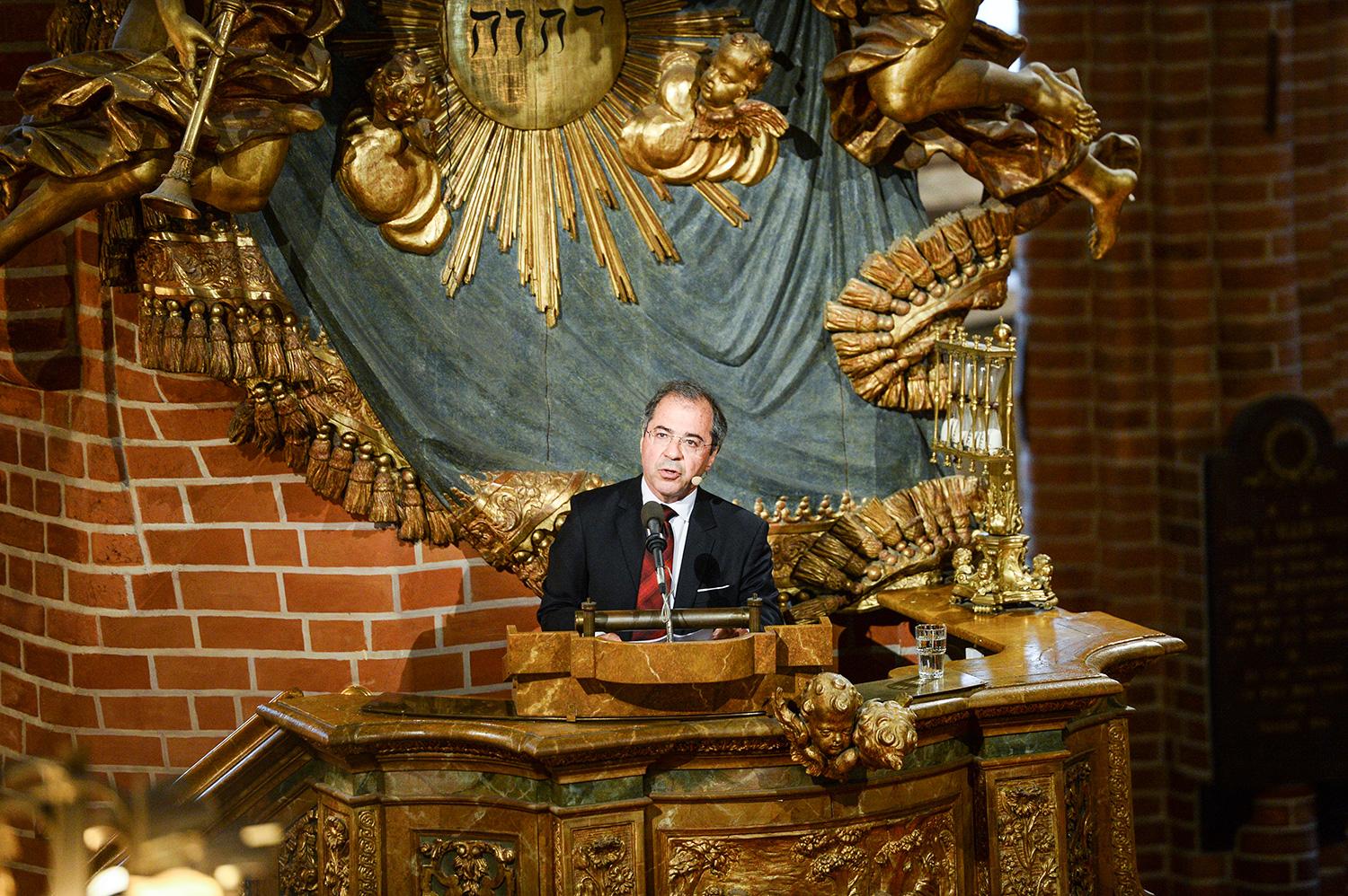 Göran Rosenberg var i år högtidstalare i Storkyrkan i samband med riksmötets öppnande.