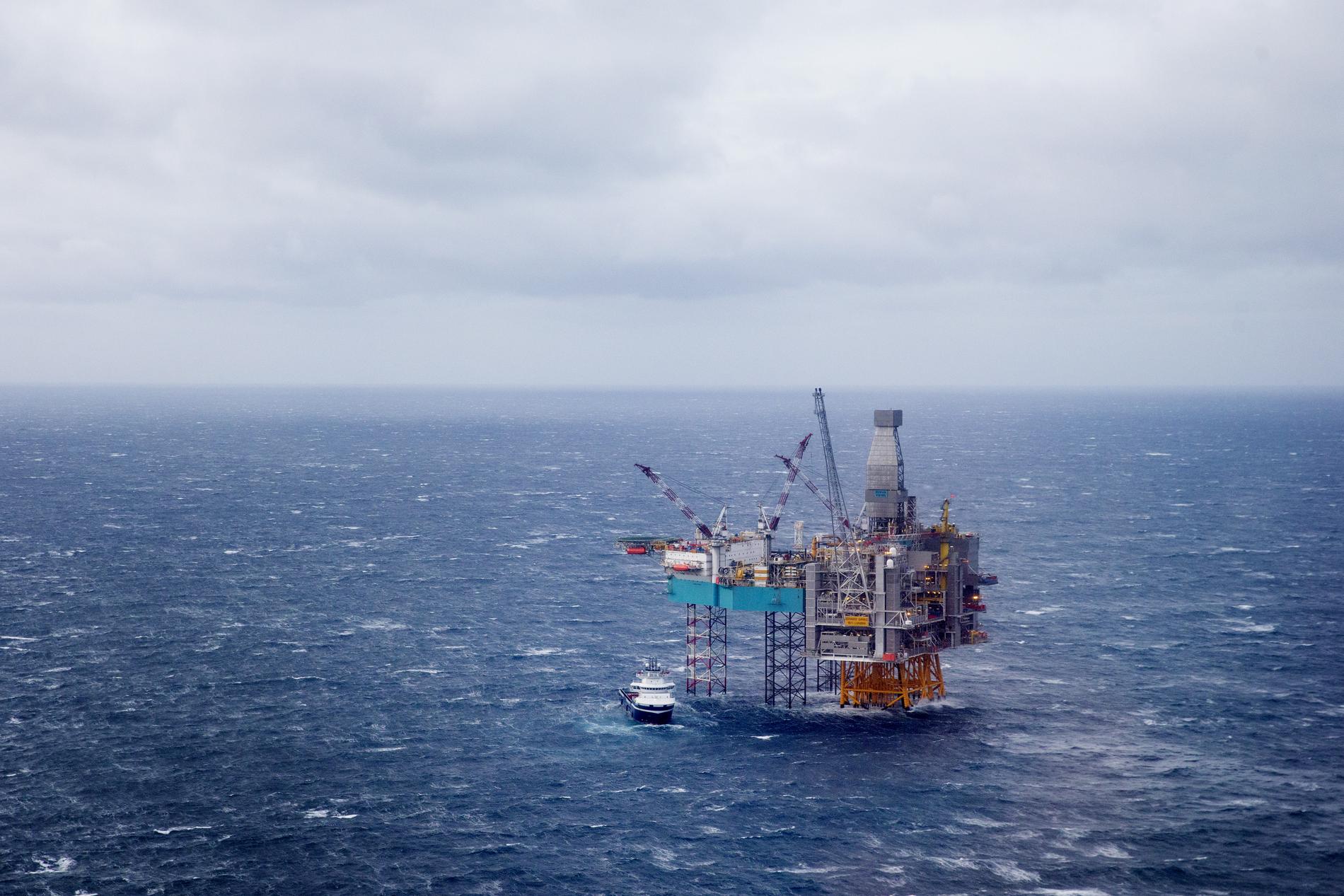 Edvard Griegfältet är ett ett oljefält som ligger på den så kallade Utsirahøyden i Nordsjön, 18 mil väster om Stavanger. Oljeproduktionen där startades i november 2015. Arkivbild
