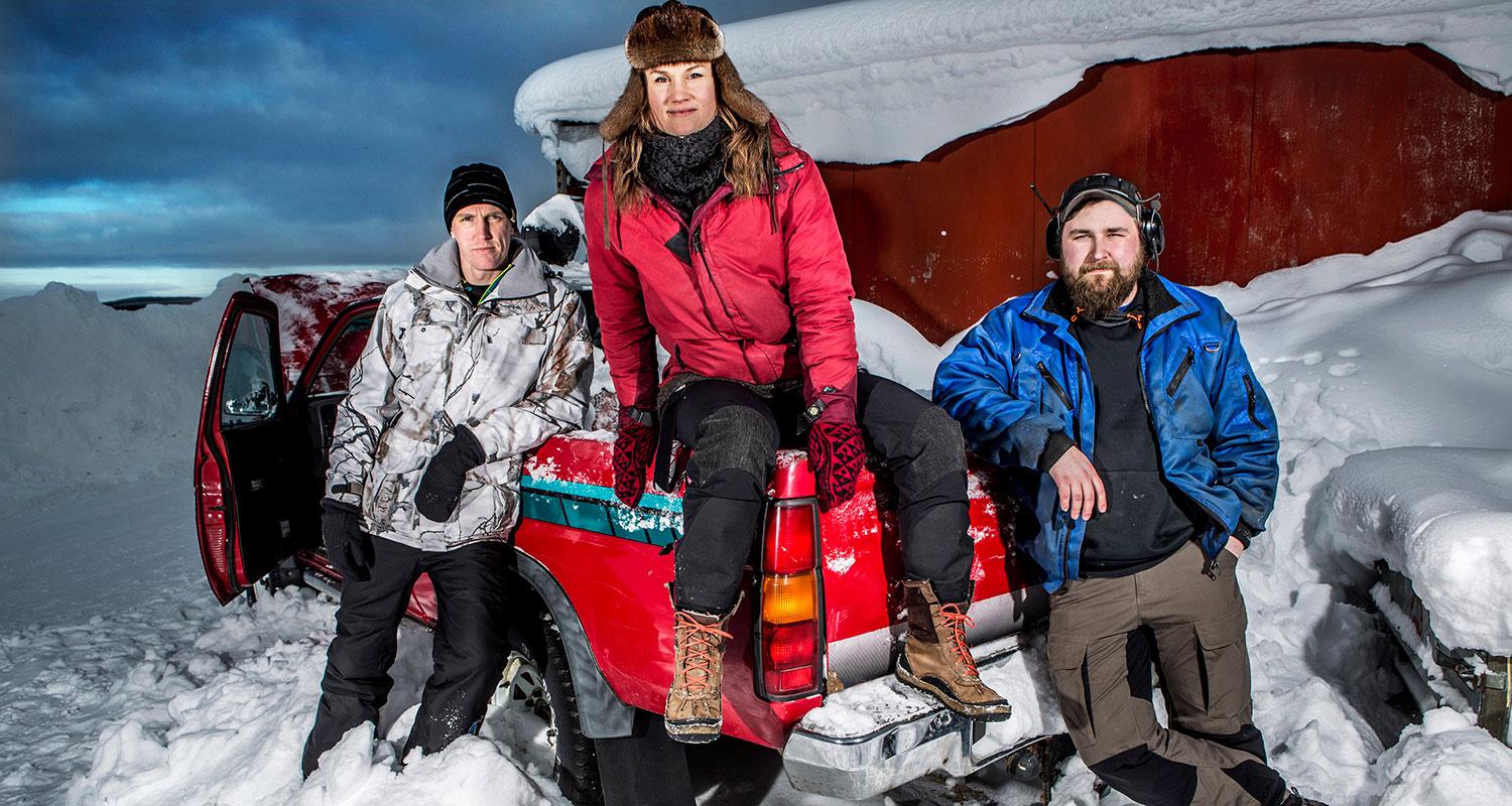 Utmaning. Björn, Heidi och Kristoffer kämpar för att minska sin klimatpåverkan i SVT:s ”Storuman forever”.