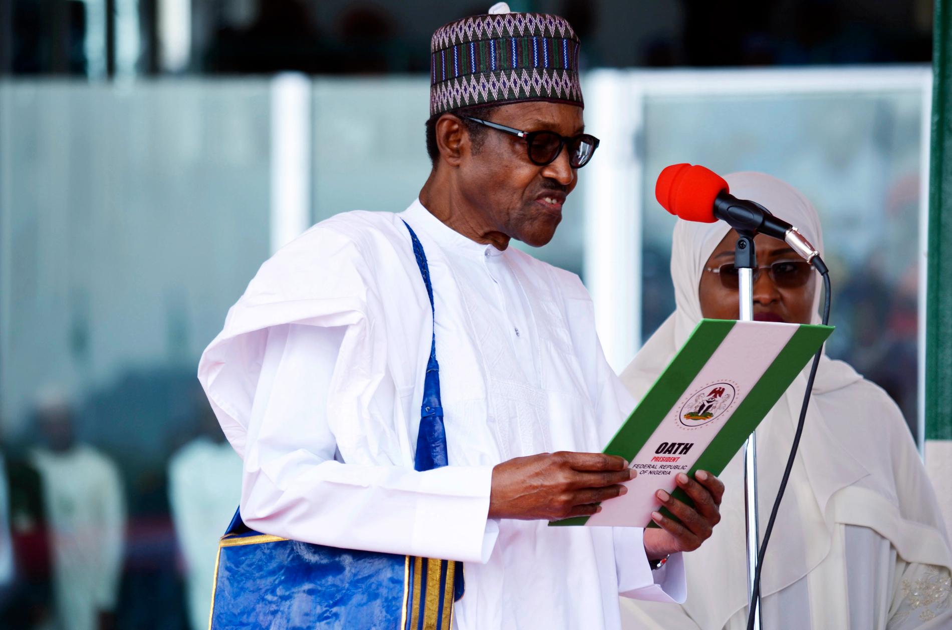 Nigerias president Muhammadu Buhari har fördömt attackerna mot flera byar i norra delen av landet. Arkivbild.