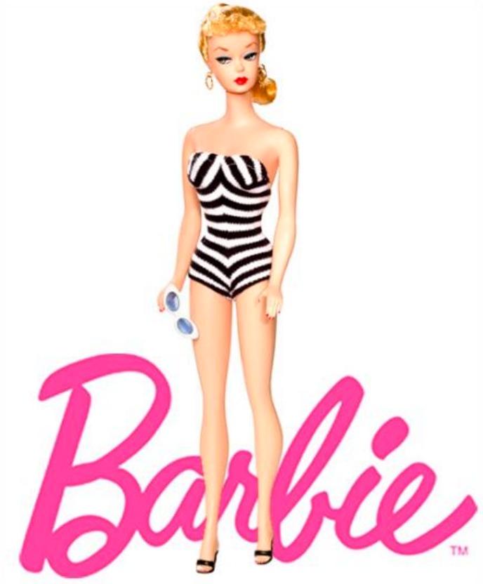 Barbie lanserades 1959 och har mestadels sett ut så här.