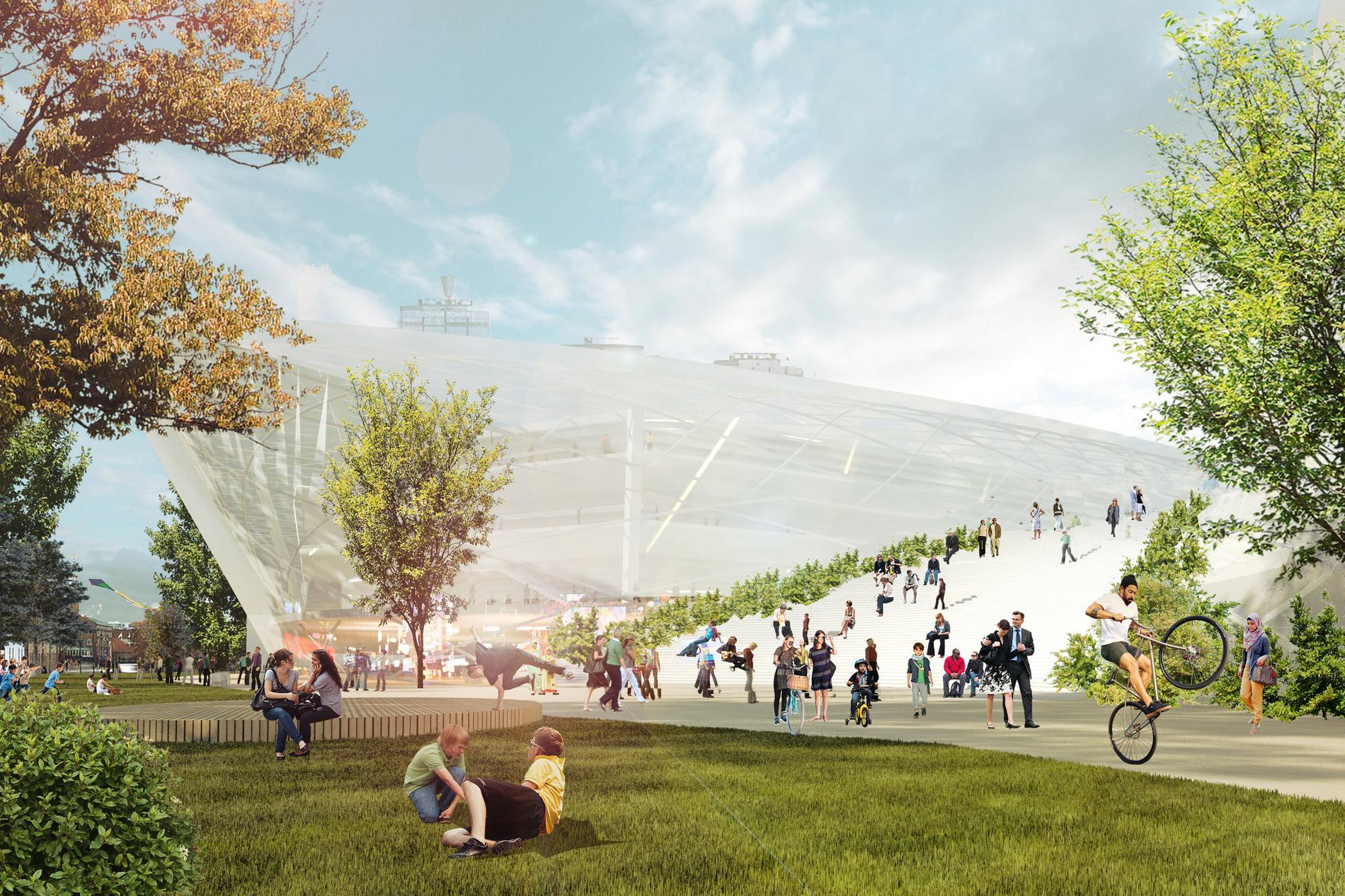Så kan en ny arena i Göteborg komma att se ut. Klart omkring 2016.