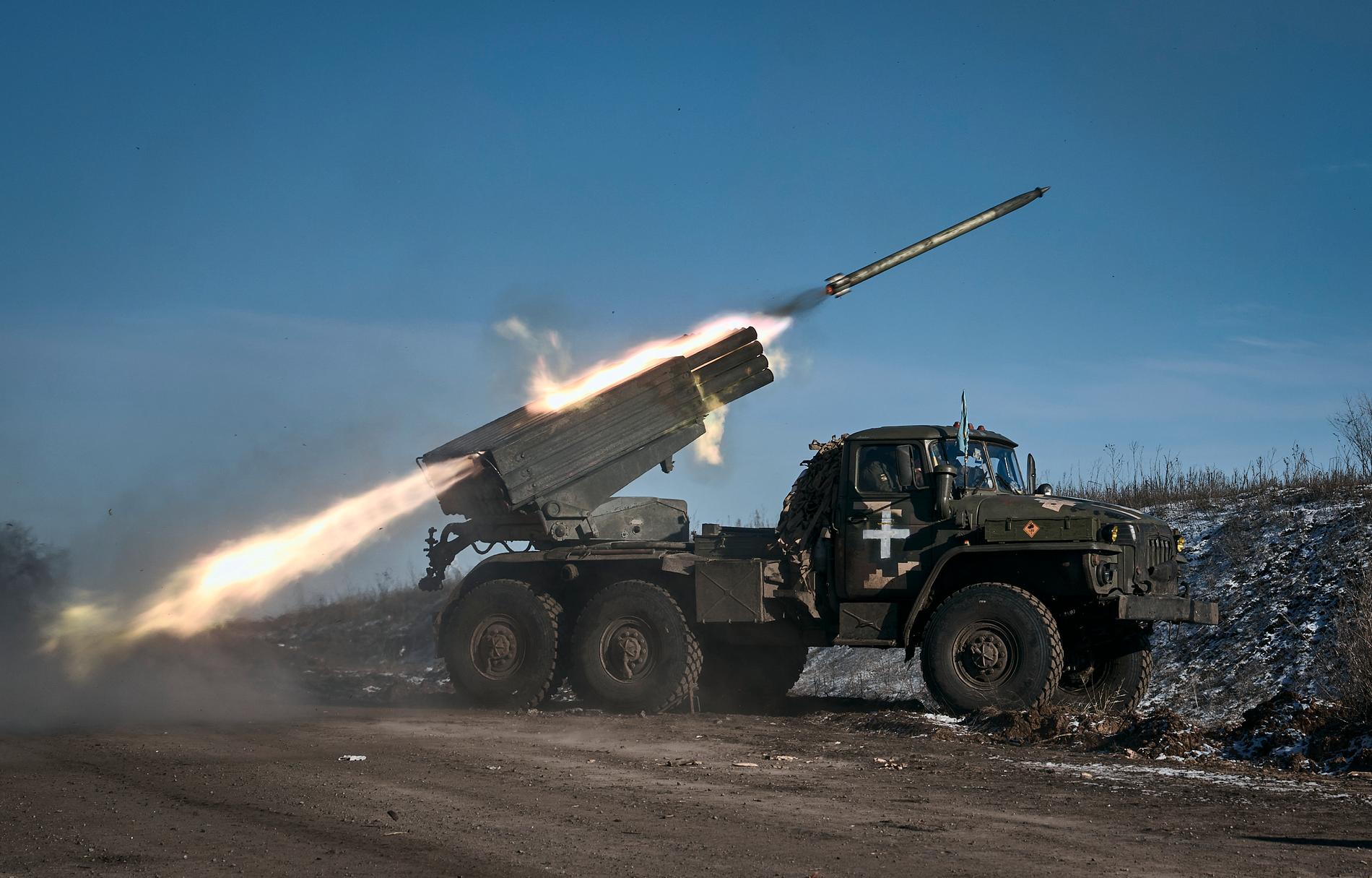 Ukrainskt artilleri.