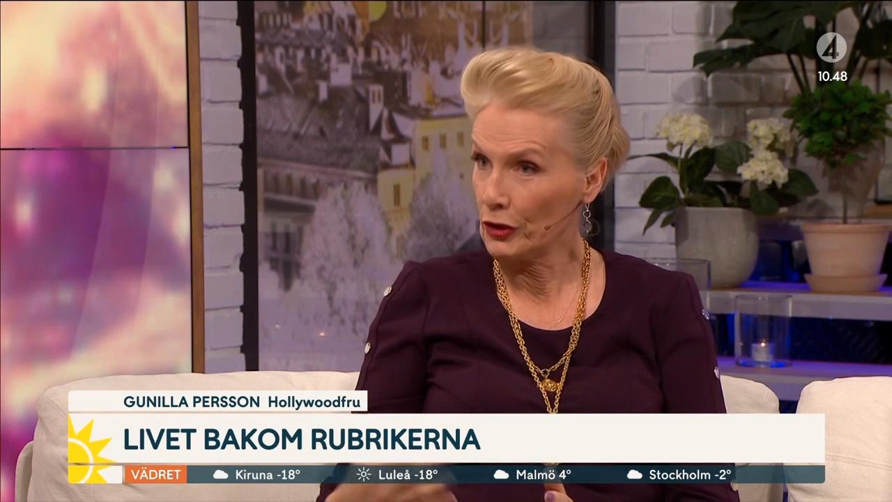 Gunilla Persson i TV4:s Nyhetsmorgon.
