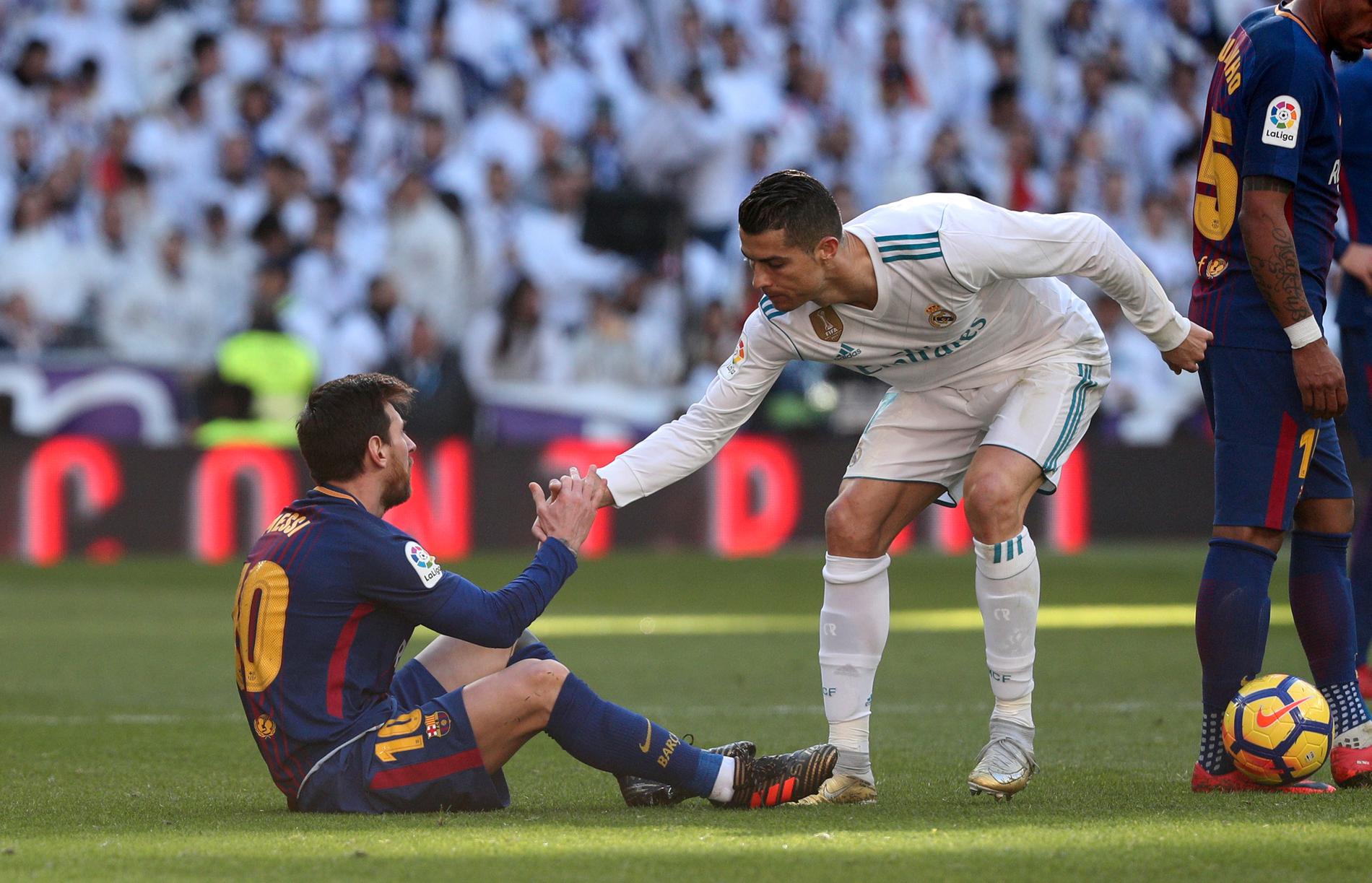 Messi och Ronaldo under förra säsongen