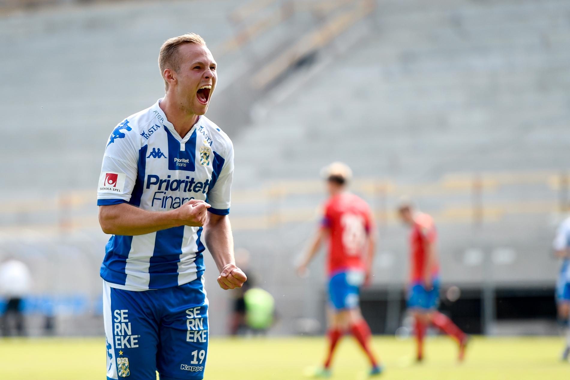 Engvall gjorde sitt andra mål för säsongen mot Helsingborg.