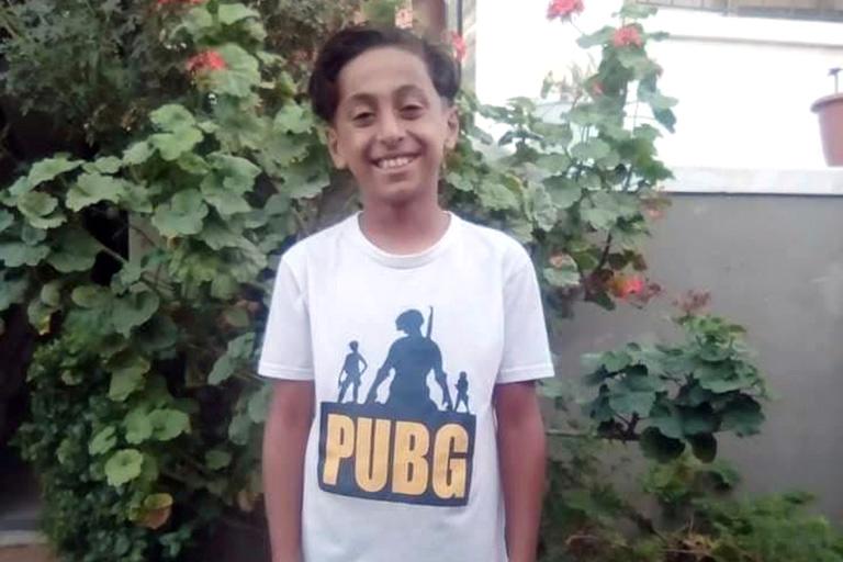 Ibrahim Hassanain, 16, dog vid ett bombanfall 10 maj i norra Gaza.