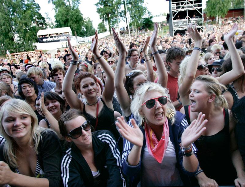 Publik på Arvikafestivalen.