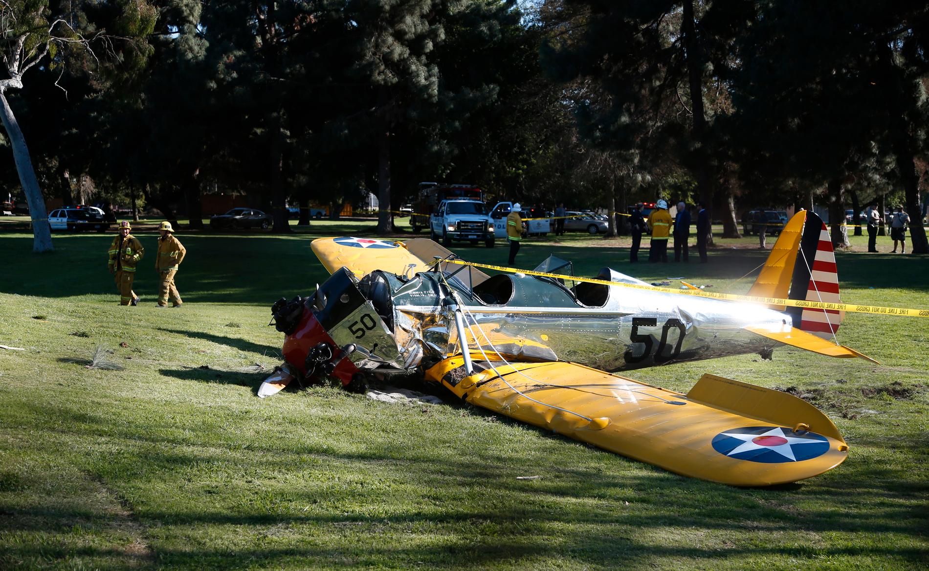 Planet som kraschade på golfbanan uppges ha flugits av skådespelaren Harrison Ford.