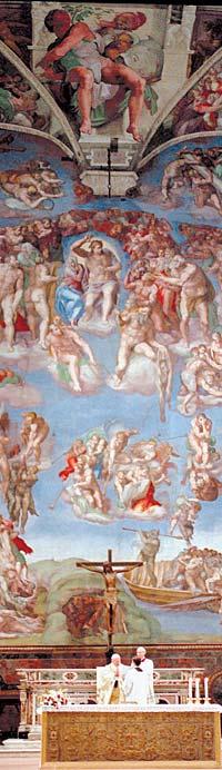 I Sixtinska kapellet finns Michelangelos största verk – i alla fall till omfånget.