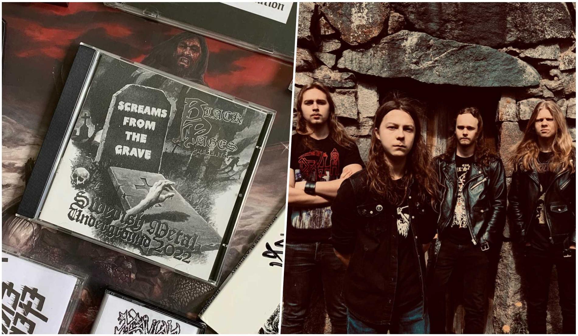 Fanzinet Black Pages är aktuella med albumet ”Screams from the grave” som  tolv unga metalband från den svenska undergroundscenen, däribland Sarcator.
