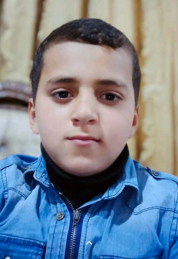 Hussein Hamad, 11, dödades i en bombexplosion i Gaza 10 maj.