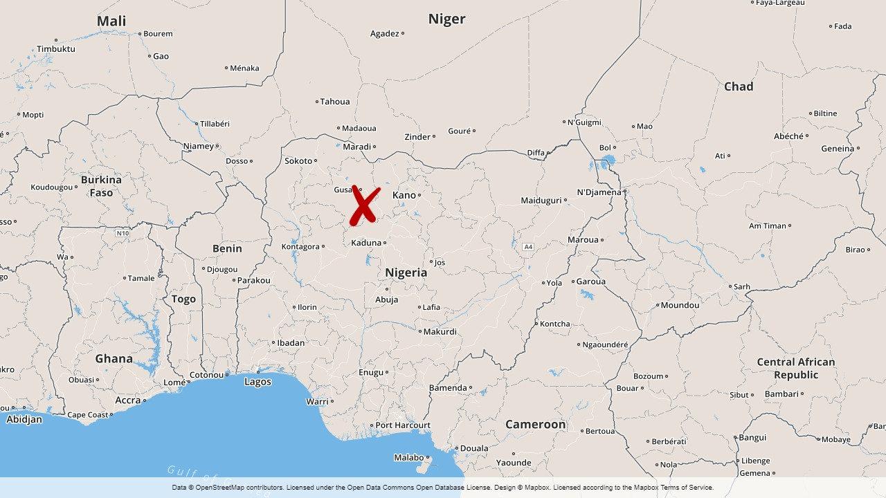 Beväpnade gäng har dödat 21 personer i en blodig attack mot byar i nordvästra Nigeria. Arkivbild.