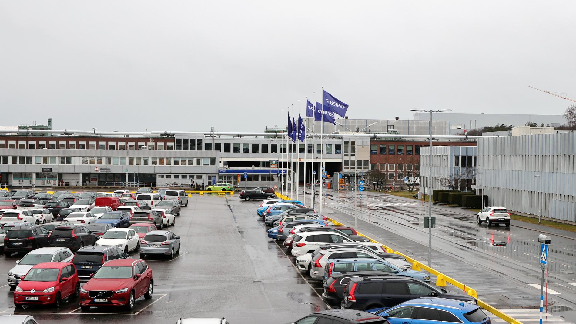 Volvo Cars fabrik i Torslanda i Göteborg. Arkivbild.