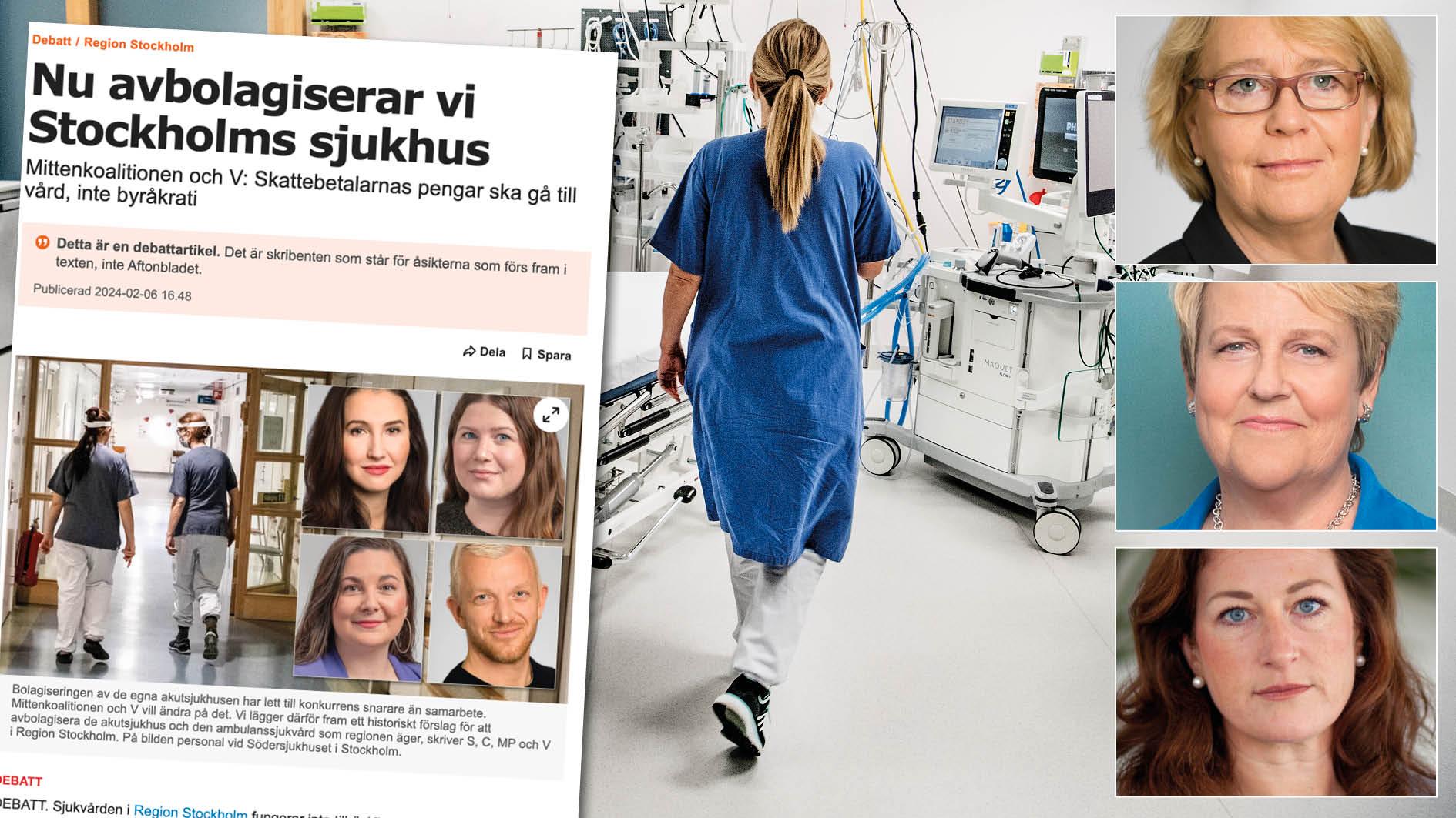 Vänsterns så kallade uppstädning kommer bara skapa ännu mer oreda i sjukvården. Replik från oppositionspartierna i Region Stockholm.