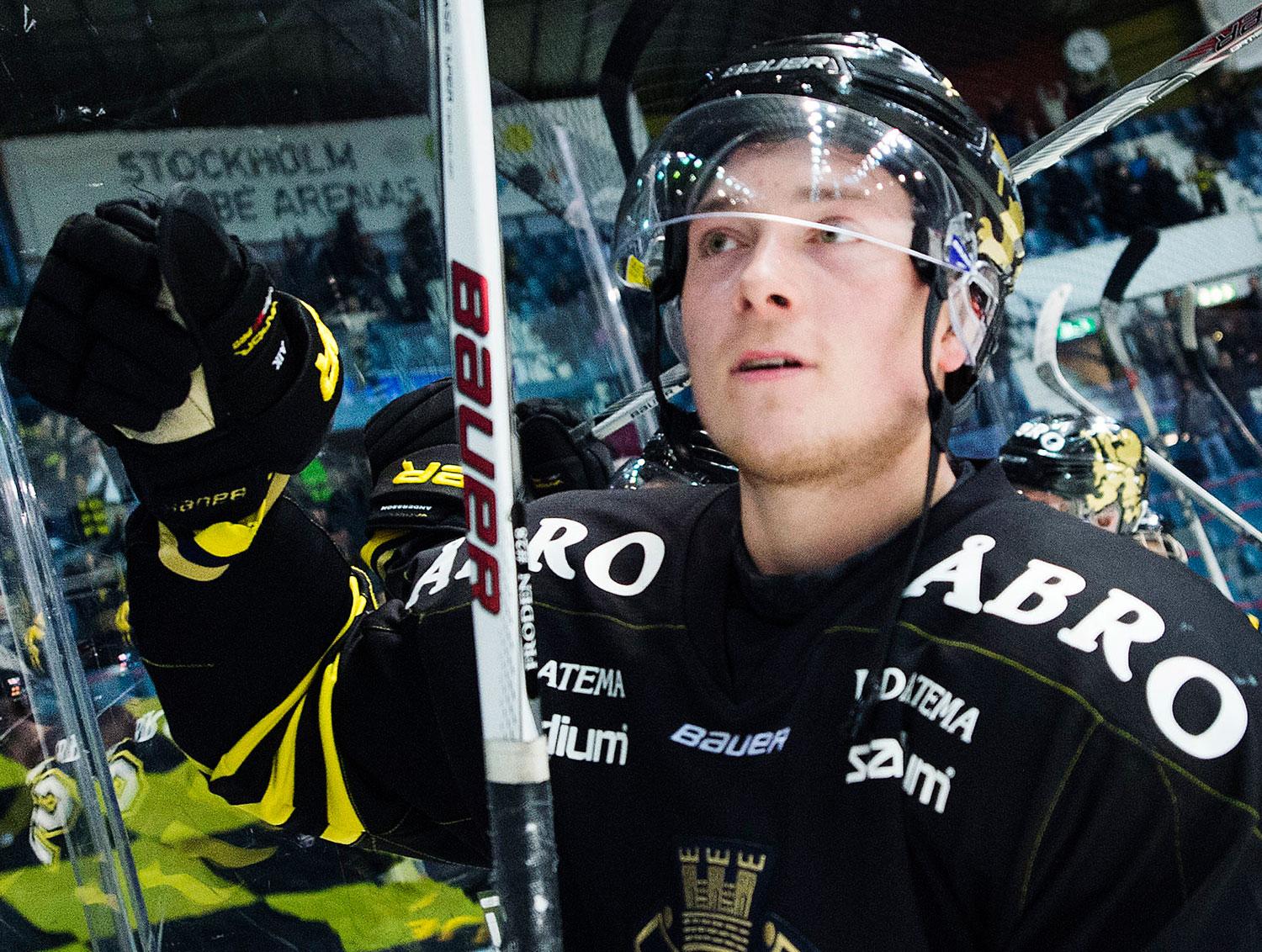 AIK:s Jesper Frödén gjorde 2-0.