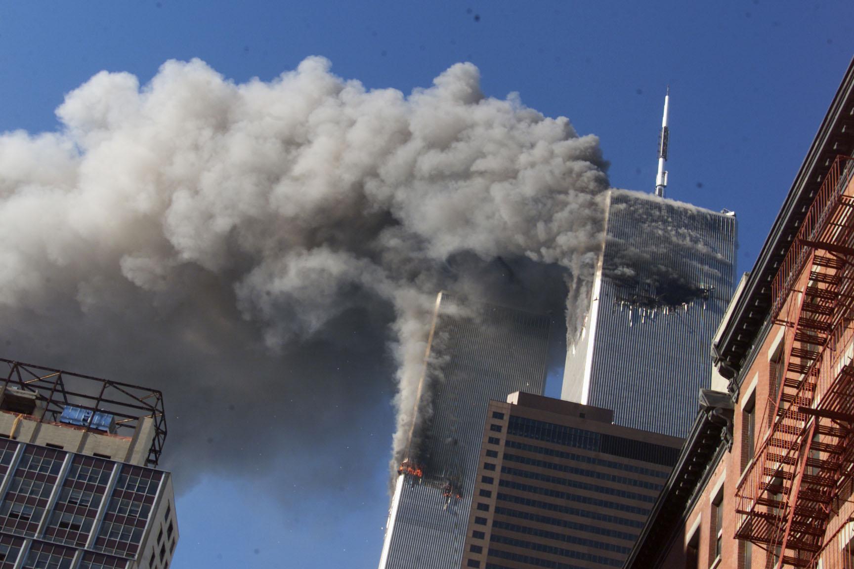 Terrorattacken mot New York 11 september 2001. 